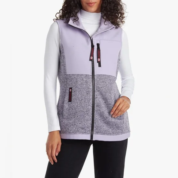 Canadian fleece vest Women size L NEW $155! ๐ฅ - Picture 1 of 10
